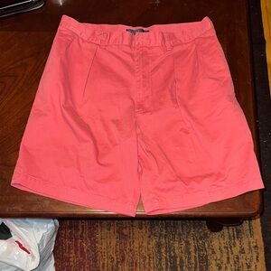 Polo by Ralph Lauren Men's Pink Flat Front Shorts Y2K Tyler Fit Size 36